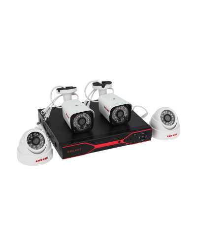 Комплект видеонаблюдения REXANT 2 наружные и 2 внутренние камеры AHD/2.0 Full HD