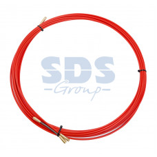 Протяжка кабельная (мини УЗК в бухте), стеклопруток, d=3,5мм, 7м, красная REXANT