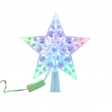 Фигура светодиодная Звезда на елку цвет: RGB, 10 LED, 17 см