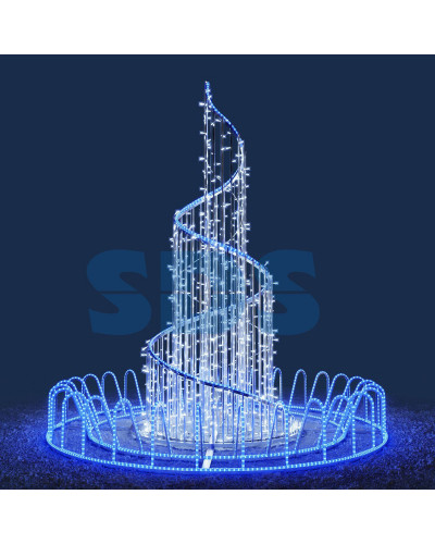 Декоративный фонтан Северное сияние 250 см