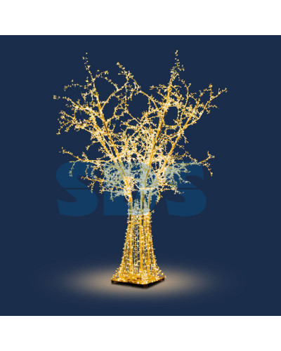 Декоративная 3D фигура Дерево 540х530 см теплое белое