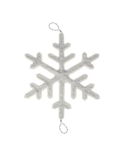 Акриловая светодиодная фигура Снежинка 60 см, белая LED-ICE