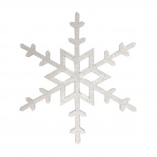 Акриловая светодиодная фигура Снежинка 96 см, синяя, белый центр LED-ICE