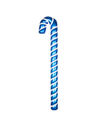 Елочная фигура Карамельная палочка 121 см, цвет синий/белый