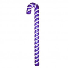 Елочная фигура Карамельная палочка 121 см, цвет фиолетовый/белый