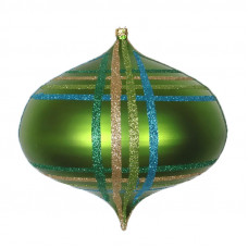 Елочная фигура Волчок 16 см, цвет зеленый мульти
