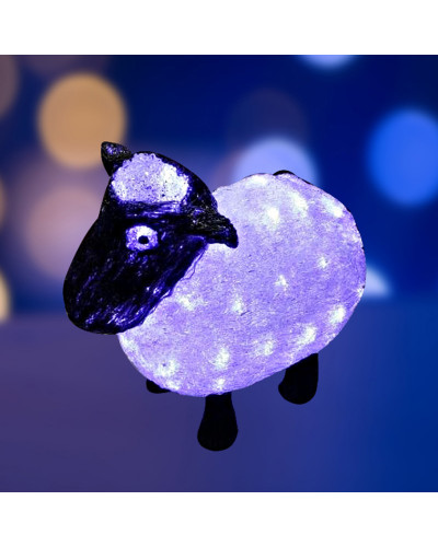Акриловая светодиодная фигура Овца 30см, 56 светодиодов, IP65, 24В NEON-NIGHT