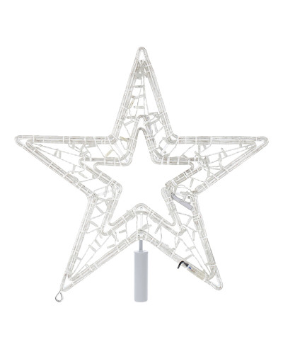 Светодиодная фигура Звезда 80 см, 80 светодиодов, с трубой и подвесом, цвет свечения теплый белый/белый NEON-NIGHT