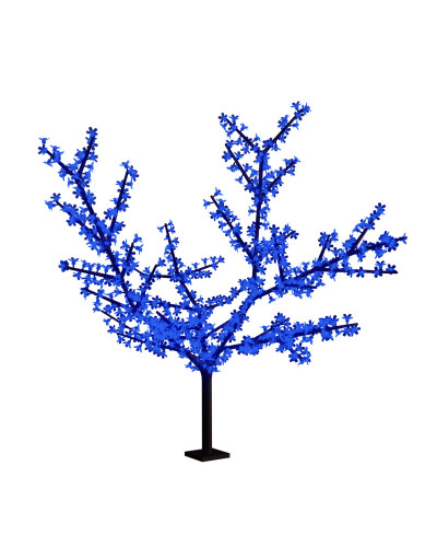 Светодиодное дерево Сакура, высота 1,5м, диаметр кроны 1,8м, синие светодиоды, IP 65, понижающий трансформатор в комплекте NEON-NIGHT