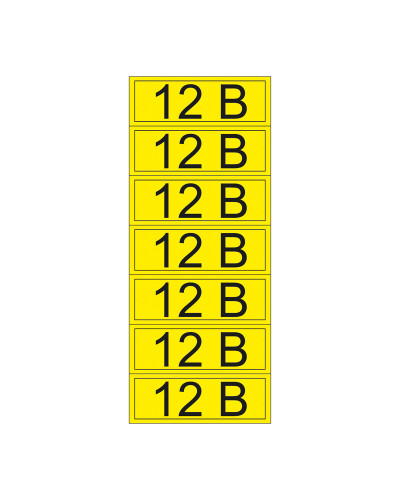 Наклейка знак электробезопасности «12 В» 35х100 мм REXANT (7 шт на листе)