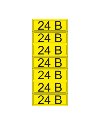 Наклейка знак электробезопасности «24 В» 35х100 мм REXANT (7 шт на листе)