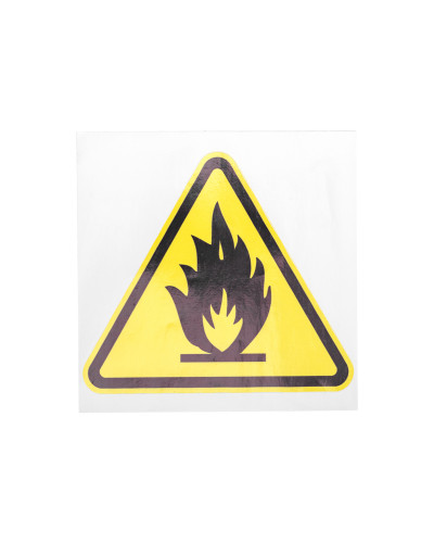Наклейка знак пожарной безопасности «Пожароопасно» 150х150х150 мм REXANT