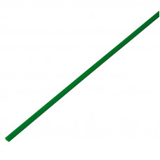 Трубка термоусаживаемая ТУТ 3,0/1,5мм, зеленая, упаковка 50 шт. по 1м, PROconnect