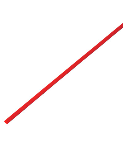 Трубка термоусаживаемая ТУТ 3,0/1,5мм, красная, упаковка 50 шт. по 1м, PROconnect