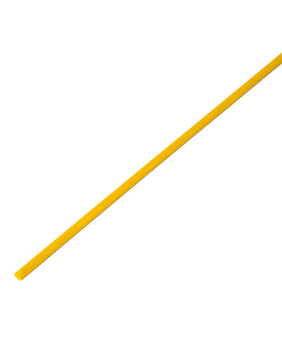 Трубка термоусаживаемая ТУТ 4,0/2,0мм, желтая, упаковка 50 шт. по 1м, PROconnect