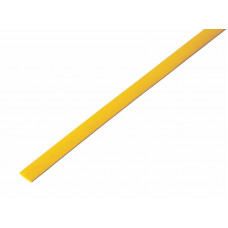Трубка термоусаживаемая ТУТ 5,0/2,5мм, желтая, упаковка 50 шт. по 1м, PROconnect