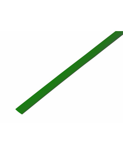 Трубка термоусаживаемая ТУТ 5,0/2,5мм, зеленая, упаковка 50 шт. по 1м, PROconnect