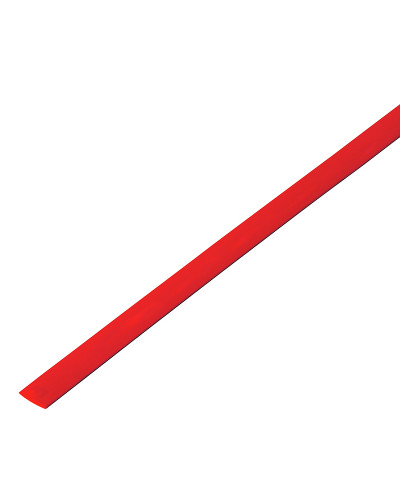 Трубка термоусаживаемая ТУТ 8,0/4,0мм, красная, упаковка 50 шт. по 1м, PROconnect