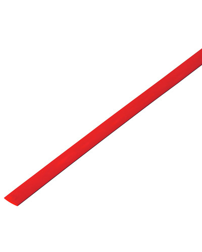 Трубка термоусаживаемая ТУТ 10,0/5,0мм, красная, упаковка 50 шт. по 1м, PROconnect