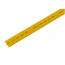 Трубка термоусаживаемая ТУТ 15,0/7,5мм, желтая, упаковка 50 шт. по 1м, PROconnect