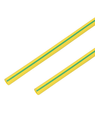 Трубка термоусаживаемая ТУТ 16,0/8,0мм, желто-зеленая, упаковка 50 шт. по 1м, PROconnect