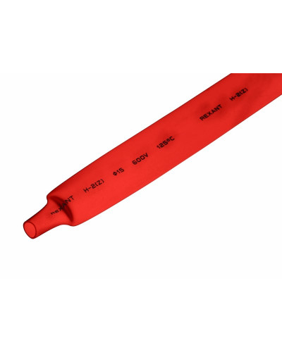 Трубка термоусаживаемая ТУТ 18,0/9,0мм, красная, упаковка 50 шт. по 1м, PROconnect
