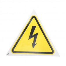 Наклейка знак электробезопасности «Опасность поражения электротоком» 130х130х130 мм REXANT 5шт.