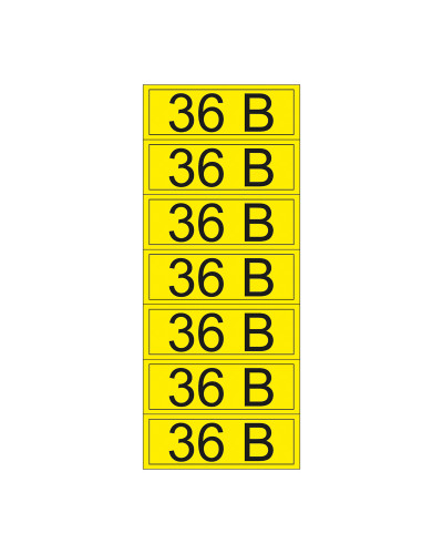 Наклейка знак электробезопасности «36 В» 35х100 мм REXANT (7шт на листе)