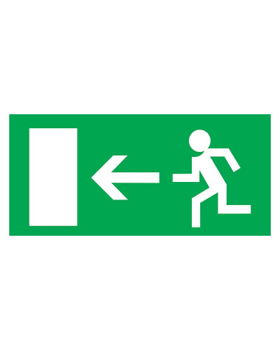 Табличка ПВХ эвакуационный знак «Направление к эвакуационному выходу налево» 100х300 мм REXANT