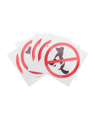 Наклейка запрещающий знак "С животными вход запрещен" 150*150 мм Rexant