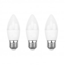 Лампа светодиодная Свеча CN 9,5Вт E27 903Лм 4000K нейтральный свет (3 шт/уп) REXANT