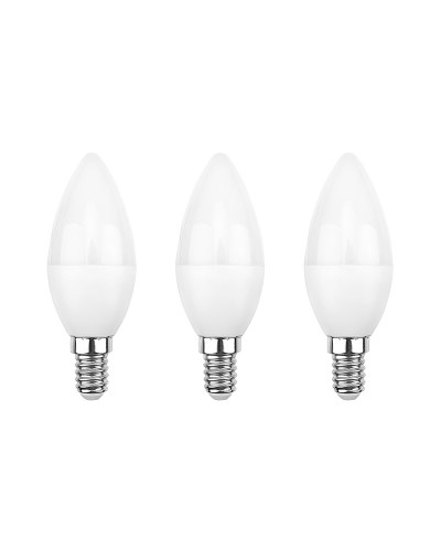 Лампа светодиодная Свеча CN 11,5Вт E14 1093Лм 6500K холодный свет (3 шт/уп) REXANT
