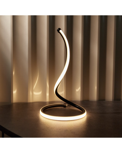 Светильник декоративный Spiral Uno, LED, 2Вт, 3000К, 5В, черный REXANT