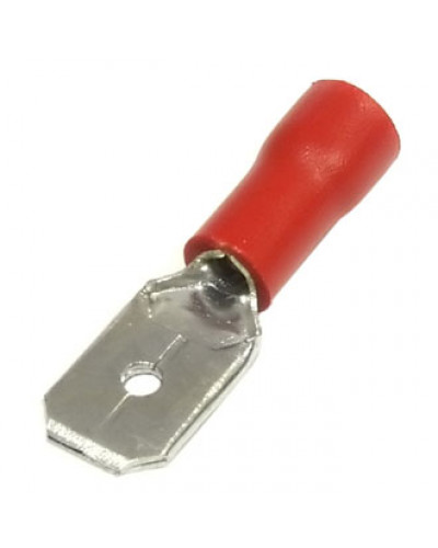 Клемма ножевая изолированная M-типа (вилка) RUICHI MDD 1.25-250 мм, красная
