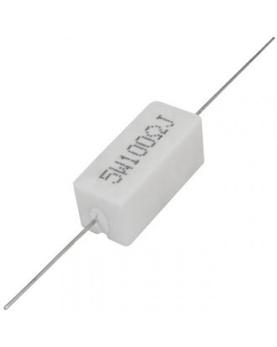 Мощный постоянный резистор RUICHI RX27-1 100 Ом 5W 5% / SQP5, керамо-цементный  корпус