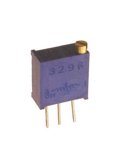 Подстроечный резистор RUICHI 3296W 1K, 25 оборотов