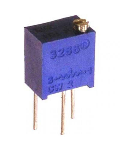 Подстроечный резистор RUICHI 3266W 100R, 15 оборотов