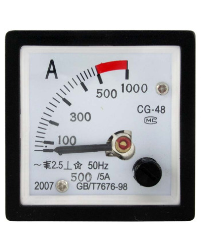 Амперметр 500/5А 50гц  (48х48)