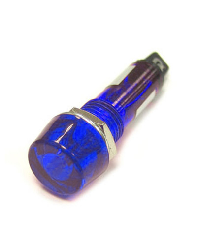 Лампочка неоновая в корпусе RUICHI N-804-B, 220 В, синяя