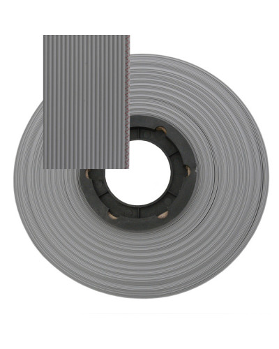 Кабель ленточный 20-проводный RUICHI шаг 1.27 мм сечение жила CU изоляция PVC цвет серый
