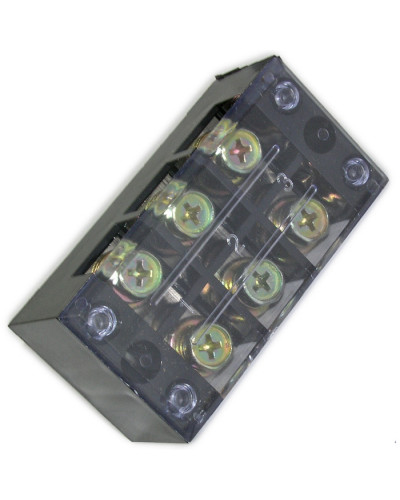 Клеммная колодка винтовая с крышкой RUICHI TBC-6003, 6 контактов, 60 А, 600 В, 0,5…10 мм2, корпус пластик модифицированный