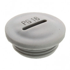 Заглушка для кабельных вводов RUICHI PG16, пластиковая, цвет серый