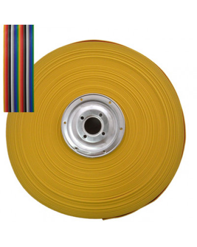 Кабель ленточный 20-проводный RUICHI, шаг 1,27 мм, сечение 28 AWG, жила CU, изоляция PVC, цвет мультиколор