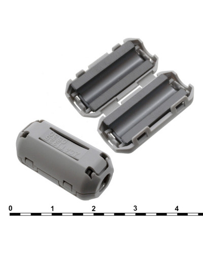 Фильтр ферритовый на провод RUICHI ZCAT1325-0530A, серый, в корпусе