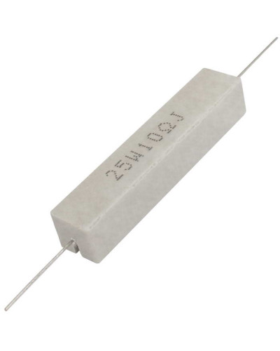 Мощный постоянный резистор RUICHI RX27-1 10 Ом 25W 5% / SQP25, керамо-цементный  корпус