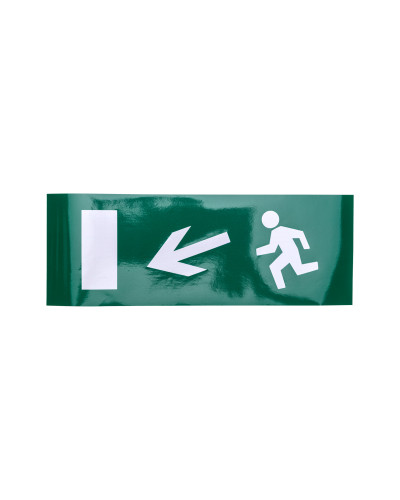 Наклейка для аварийного светильника  "Направление к эвакуационному выходу налево вниз" REXANT