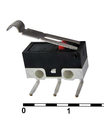 Микропереключатель с рычагом RUICHI DM1-02D-30G-G, ON-(ON) SPDT, 2 А, 125 В