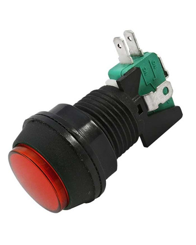 Кнопка GMSI круглая RUICHI 7B-C с LED подсветкой 12 В, 5 А, 30 мОм, 250 В, NO(NC)+NC(NO), красная