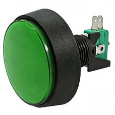 Кнопка GMSI круглая RUICHI 1B-C с LED подсветкой 12 В, 5 А, 30 мОм, 250 В, NO(NC)+NC(NO), зеленая