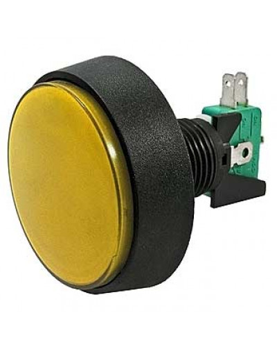 Кнопка GMSI круглая RUICHI 1B-C с LED подсветкой 12 В, 5 А, 30 мОм, 250 В, NO(NC)+NC(NO), желтая